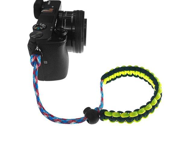 Braided 550 Paracord Adjustable Camera Wrist StrapBracelet Hand Grip Compatible with Nikon Canon Sony Panasonic Mirrorless Compact System SLRDSLR