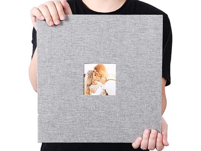 Adhesive Photo Album 3x5 4x6 5x7 85x11 Magnetic Scrapbook Album Hardcover DIY Photo Album Length 13 x Width 128 Inches with A Metallic Pen