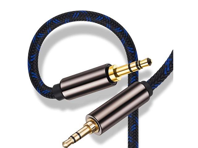 Aux Cord 25 Feet 35mm to 35 mm Headphone AUX Cable Double Shielded Long Aux Extension Cable Male to Male Stereo Auxillary Shielding Audio Headphone