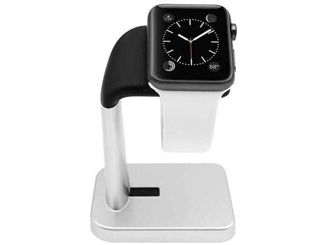 Apple Watch Stand for iWatch The Perfect Nightstand Charging Dock Station Compatible with Smartwatch Series 16 44mm 42mm 40mm 38mm Silver