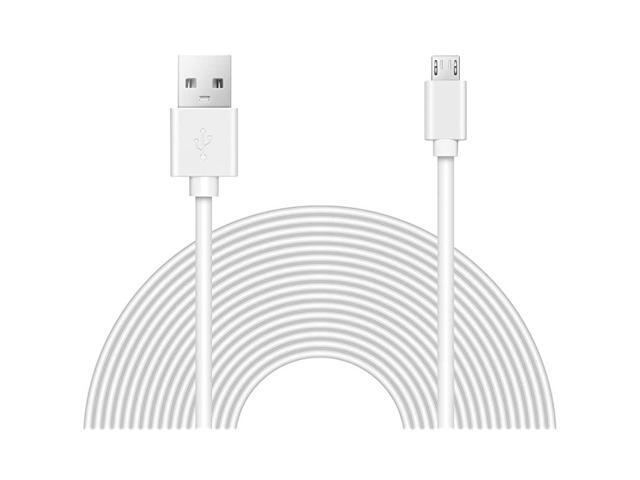 Power Extension Cable Compatible with Wyze Cam v3 Blink Echo Xbox PS4 Yi Oculus Go and Many More White