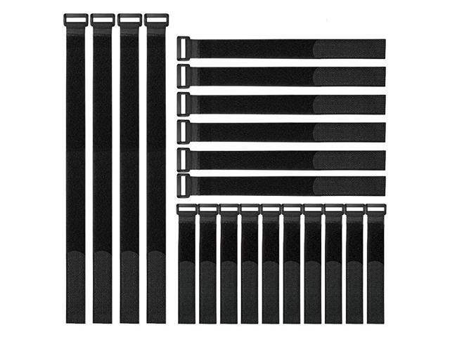 Reusable Fastening Cable Straps and Cable Ties Set 20 Pack81218 by Adjustable MultiPurpose Hook and Loop Cord Ties to Keep Cords Organized and Tidy