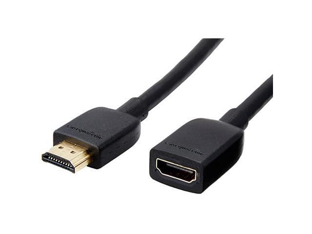 Basics HighSpeed Male to Female HDMI Extension Cable 3 Feet 5Pack