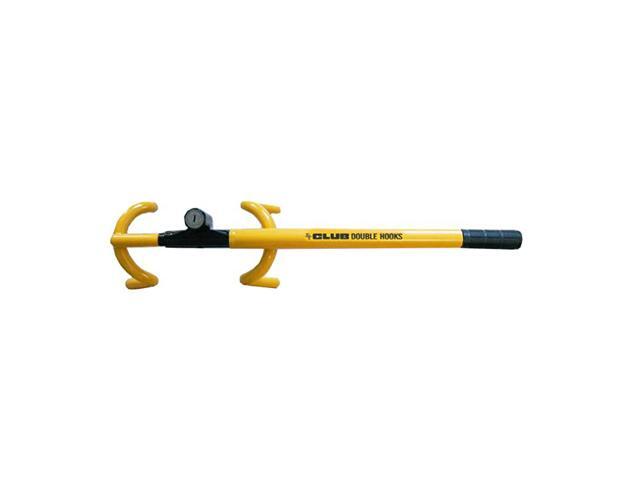 Club 3000 Twin Hooks Steering Wheel Lock Yellow