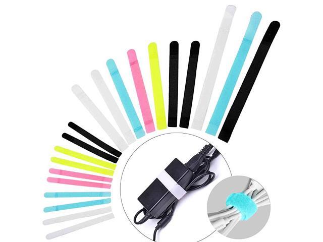 Pack of 50 Reusable Cord Organizer Keeper Holder Fastening Cable Ties Straps for Earbud Headphones Phones Wire Wrap Management Assorted 3 Size and