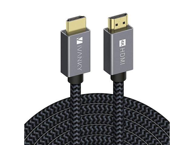 4K HDMI Cable 25 ft High Speed 18Gbps HDMI 20 Cable 4K HDR HDCP 22 3D 2160P 1080P Ethernet Braided HDMI Cord Audio Return ARC Compatible UHD TV