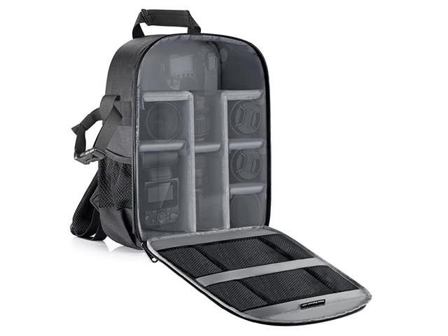 Camera Bag Water Resistant Shockproof Partition 11x6x14 inches27x15x35 centimeters Protection Backpack for SLR DSLR Mirrorless Camera Lens Battery