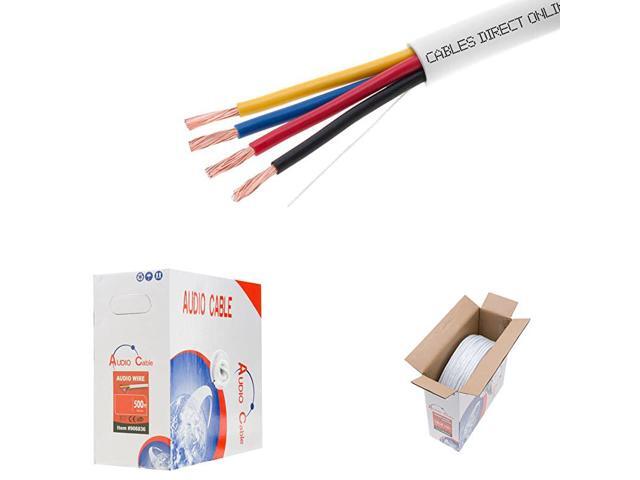 16AWG 4 Conductors 164 CL2 Rated Loud Speaker Cable Wire Pull Box for inWall Installation 16AWG 4 Conductors