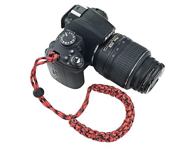 Braided 550 Paracord Adjustable Camera Wrist StrapBracelet Hand Grip Compatible with Nikon Canon Sony Panasonic Mirrorless Compact System SLRDSLR