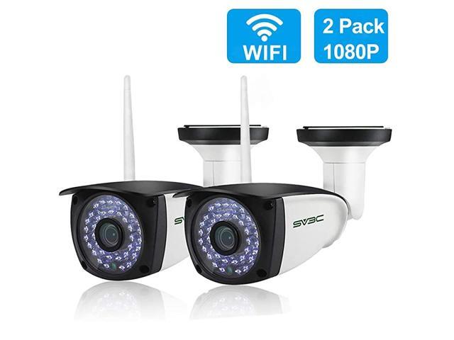New 2 Pack WiFi Camera Outdoor 1080P HD Two Way Audio Security IP Cameras Motion Detection Surveillance Camera IR LED Night Vision CCTV Cameras