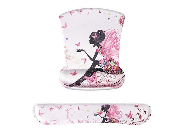 Keyboard Wrist Rest and Mouse Wrist Rest Pad Made of Memory Foam Ergonomic Support Easy Typing and Relieve Wrist Pain Perfect for Gaming Computer