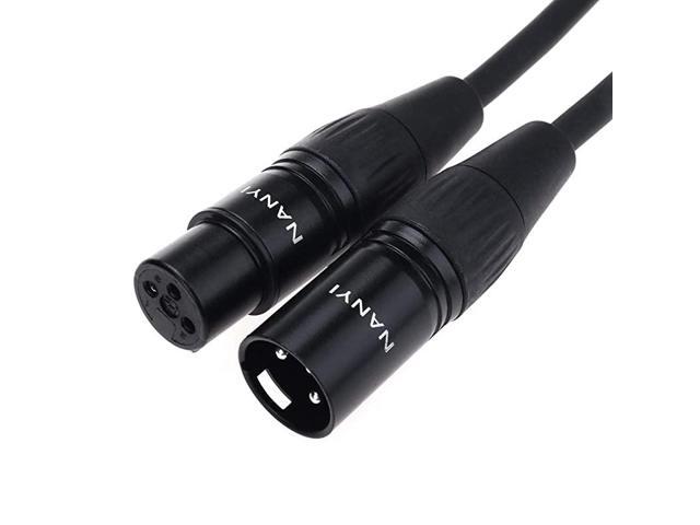 XLR to 35mm Splitter Cables 18Inch TRS Stereo Male to Two XLR Female Interconnect Audio Microphone Cable Y Splitter Adapter Cable05M 16Feet