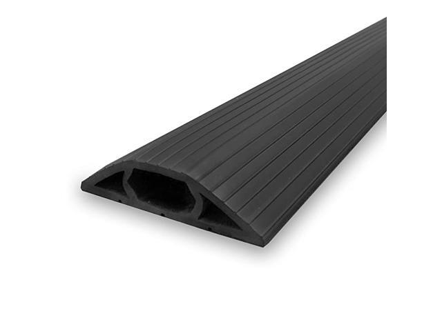 60005C Floor Cord Cover Protector for agement 3 in x 5 ft Black