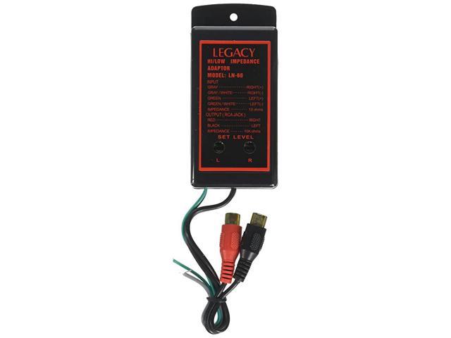 High Low Level Impedance Adaptor Car Audio System RCA Line Output Converter Adapter w Adjustable Level Control Works on Vehicle Amplifier Equalizer