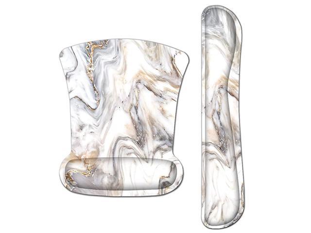 Ergonomic Keyboard Wrist Rest Pad and Mouse Pad Wrist Support Set with NonSlip Backing Memory FormFilled EasyTyping and Pain Relief for Gaming