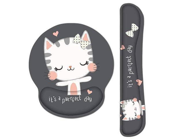 Keyboard Wrist Rest and Mouse Pad with Wrist Support Memory Foam Set for ComputerLaptopMacGaming and Office Durable Comfortable Lightweight for