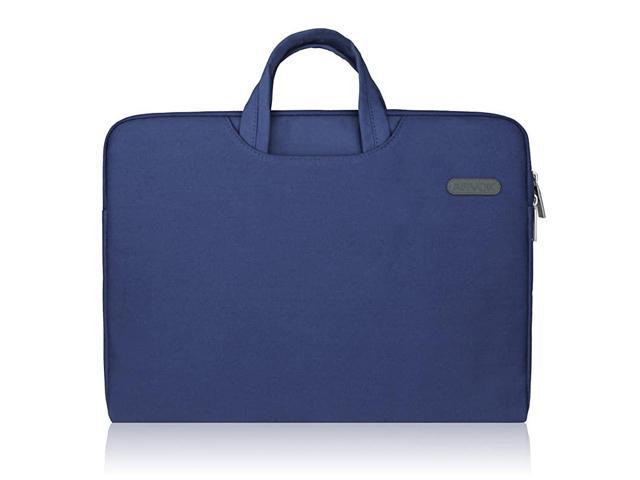15 156 16 Inch Waterresistant Canvas Fabric Laptop Sleeve With HandleZipper PocketNotebook Computer CaseUltrabook Briefcase Carrying BagPouch Cover