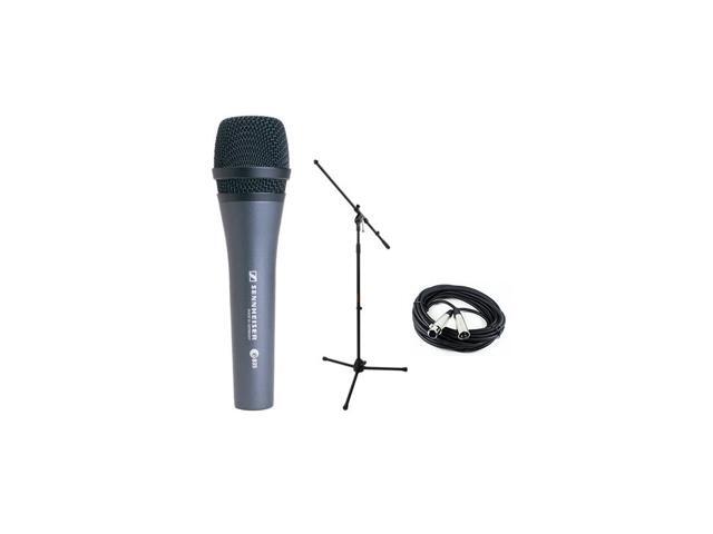 E835 Dynamic Handheld Vocal Mic with Stand Cable Performance Kit