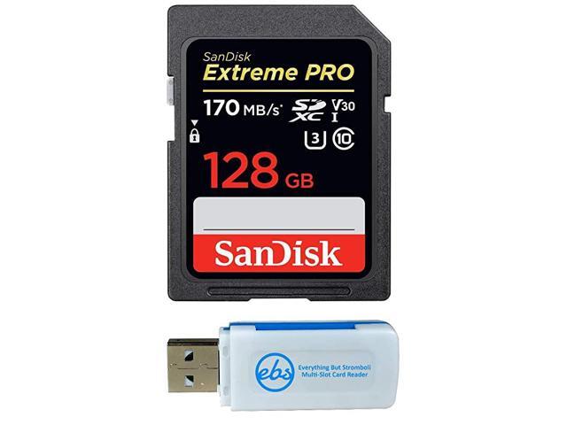 128GB SDXC Extreme Pro Memory Card Bundle Works with Sony Alpha a6000 Mirrorless Camera ILCE6000 4K V30 SDSDXXY128GGN4IN Plus 1 Everything But