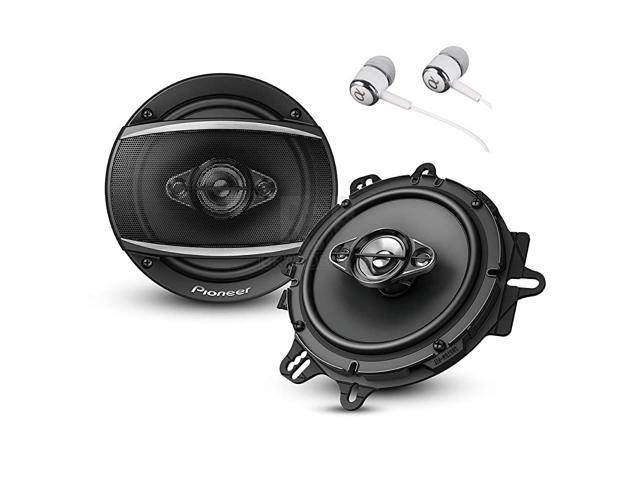 TSA1680F A Series 65 350 Watts Max 4Way Car Speakers Pair with Carbon and Mica Reinforced Injection Molded Polypropylene IMPP Cone Construction