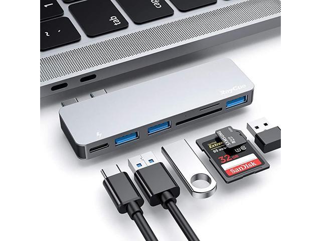 Pro USB Accessories USB C Adapter for Pro 13 15 16 with 3 USB 30 PortsTFSD Card Reader Thunderbolt 3 PD Port Compatible with ProAir 20202016
