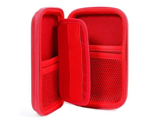 External Hard Drive Case for WD Seagate Toshiba Shockproof Small Hard Carrying Case for Bluetooth Earbud Power Bank Portable Travel Pouch Bag