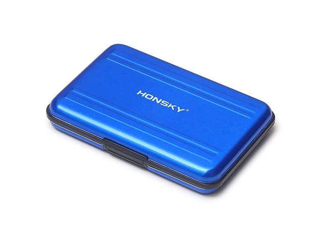 Aluminum UHSI SD Micro SD SDHC SDXC TF SecureDigital Memory Card Carrying Case Holder Organizer Box Keeper for Computer Camera Media Storage