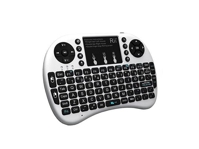 Upgraded 24GHz Mini Wireless Keyboard with TouchpadQWERTY Keyboard Backlit Portable Keyboard Wireless Remote Control for