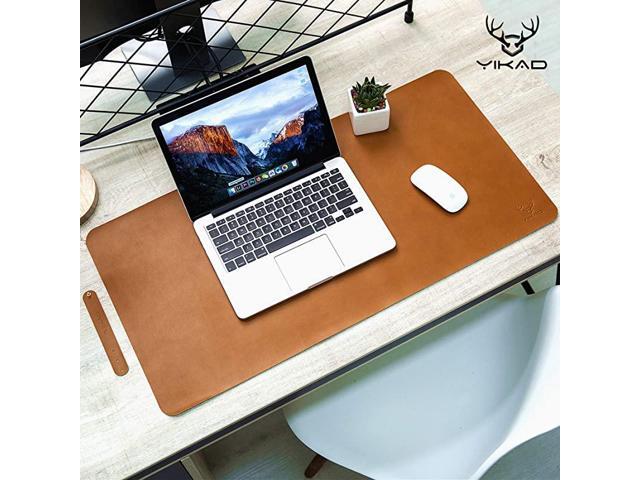 Extended Leather Gaming Mouse Pad Mat Large Office Writing Desk Computer Leather Mat MousepadWaterproofUltra Thin 12mm 315x157 Brown