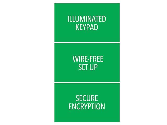 Group Clicker Universal Keyless Entry KLIK2UP2 Works with LiftMaster Craftsman Genie and More Security +20 Compatible Garage Door Opener Keypad White