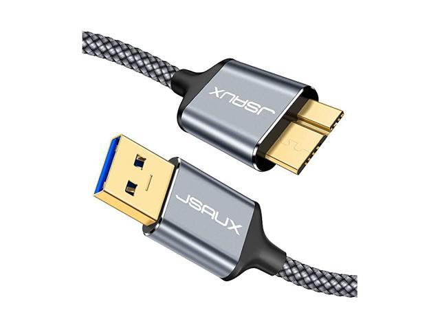 Micro USB 30 Cable USB A Male to Micro B Cable 2 Pack 33FT+66FT External Hard Drive Cable Galaxy S5 Nylon Braided Cord for Samsung Galaxy S5 Note