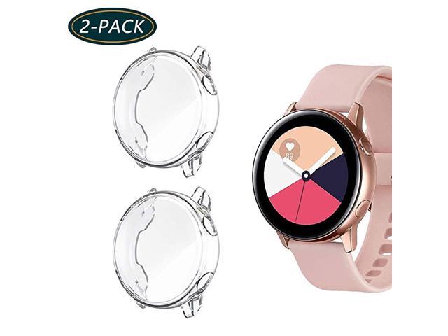 2Pack for Samsung Galaxy Watch Active 1 Screen Protector AllAround TPU AntiScratch Flexible Case Soft Protective Bumper Cover for Galaxy Watch