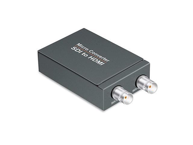 Micro Converter SDI to HDMIwith Power Supply3GSDIHDSDISDSDI to HDMI Converter AdapterSDI in HDMI out SDI Loopout1080P Video Audio SplitterSupport