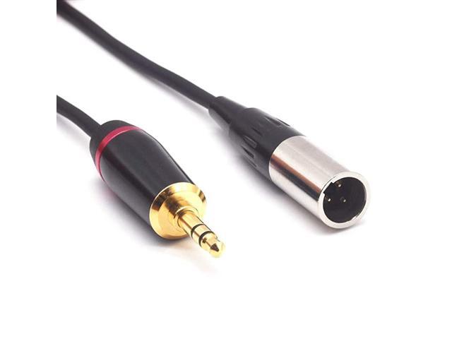 35mm 18inch TRS Male Plug to 3 Pin Mini XLR Female Pro Lapel Mic Audio Cable 15m5ft