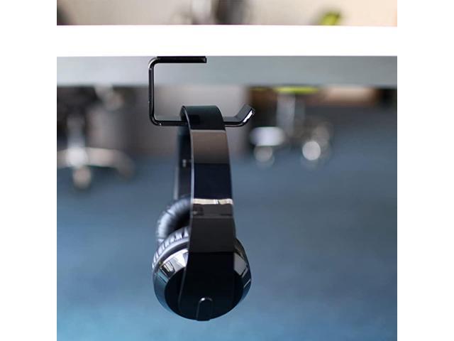 Headphone Hanger Acrylic UnderDesk Stickon Headphone Hanger