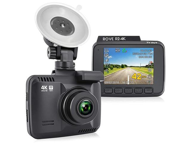R2-4K Dash Cam Built in WiFi GPS Car Dashboard Camera Recorder with UHD 2160P 24' LCD 150° Wide Angle WDR Night Vision