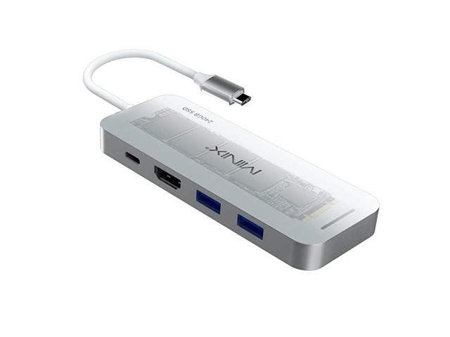 NEO Storage 240GB Aluminum USBC Multiport SSD Storage Hub Builtin M2 SSD Storage with HDMI 4K 30Hz 2 x USB 30 and USBC for Power Delivery