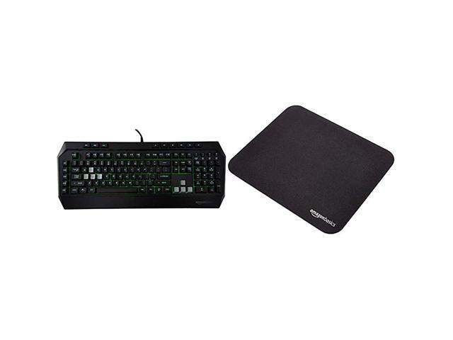 Basics Gaming Keyboard and Mouse Pad Bundle