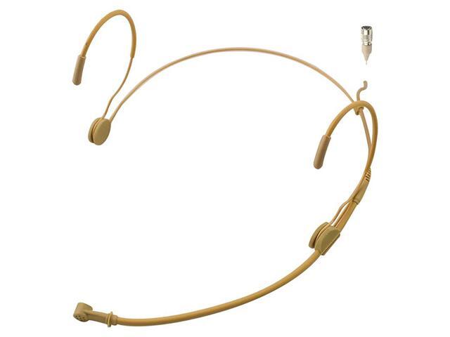 MICJ 069 Earhook Headworn Headset Unidirectional Microphone Compatible with Audio Technica Wireless Bodypack Transmitter Hirose 4Pin Plug