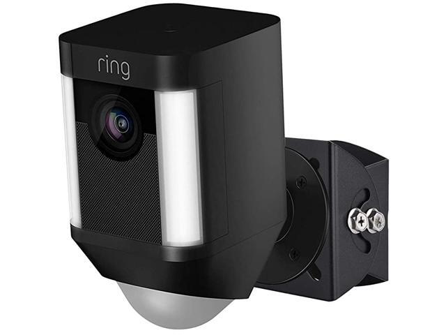 Adjustable Angle IndoorOutdoor Mount for Ring Spotlight Cam Wired Ring Spotlight Cam Battery Aluminum Alloy Material 1Pack Black