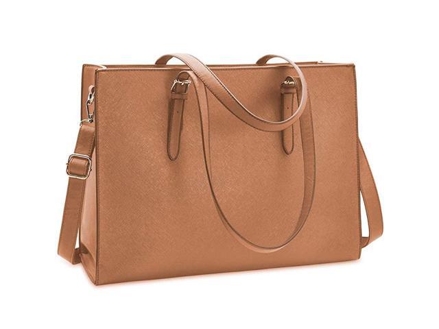 Bag for Women Waterproof Lightweight Leather 156 Inch Computer Tote Bag Business Office Briefcase Large Capacity Handbag Shoulder Bag Professional