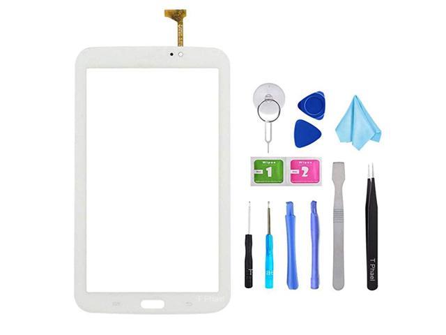 WIFI Ver.No Speaker Hole PreInstalled Adhesive with tools Black Touch Digitizer Screen Replacement for Samsung Galaxy Tab 3 7.0 SM-T210 T210R T210L T217S 217A 