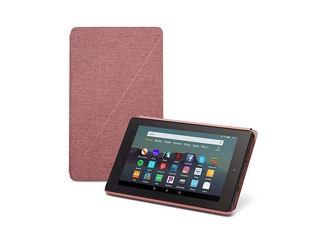 Fire 7 Essentials Bundle including Fire 7 Tablet Plum 32GB Standing Case Plum and Nupro AntiGlare Screen Protector