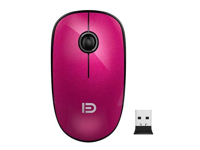 Silent Wireless Mouse V8 24G Fashion Power Ultrathin Cordless Mouse with Nano Receiver Battery 1500 DPI Precise Control for Notebook Computer PC