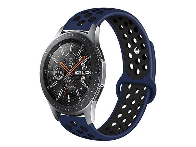 Samsung Gear S3 FrontierSamsung Galaxy Watch 46mm Bands22mm Silicone Breathable Replacement Strap QuickRelease Pin for Gear S3 Frontier Smart Watch