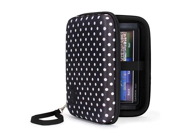 Hard Shell Electronic Organizer Travel Case 75 Inch with Weather Resistant Exterior and Large Mesh Accessory Pocket Compatible with Garmin GPS