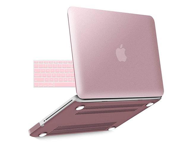 MacBook Pro 13 Inch case A1278 Release 20122008 Plastic Hard Shell Case with Keyboard Cover for Apple Old Version Mac Pro 13 with CDROM Rose Gold