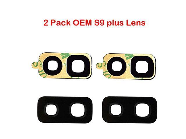 Pack OEM Samsung Back Rear Camera Glass Lens Replacement + Adhesive Preinstalled for Samsung Galaxy S9 Plus 965