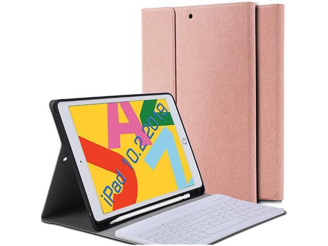 Bluetooth Case for iPad 102 Keyboard Case 2020 iPad 8th GenerationDetachable Wireless Keyboard Leather Case with Pencil Holder Cover Auto WakeSleep