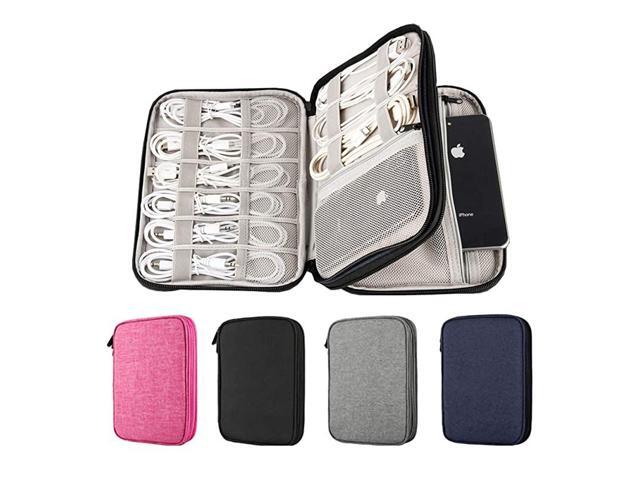 Organizer 2 Layer Electronic Accessories Organizer Travel Storage Bag for Charging Cable phone Power Bank Mini Tablet Up to 79 Make up Organizer
